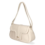 Alena Borsa a spalla da donna Vera pelle 04999-D37 LATTE MILK Gave Lux
