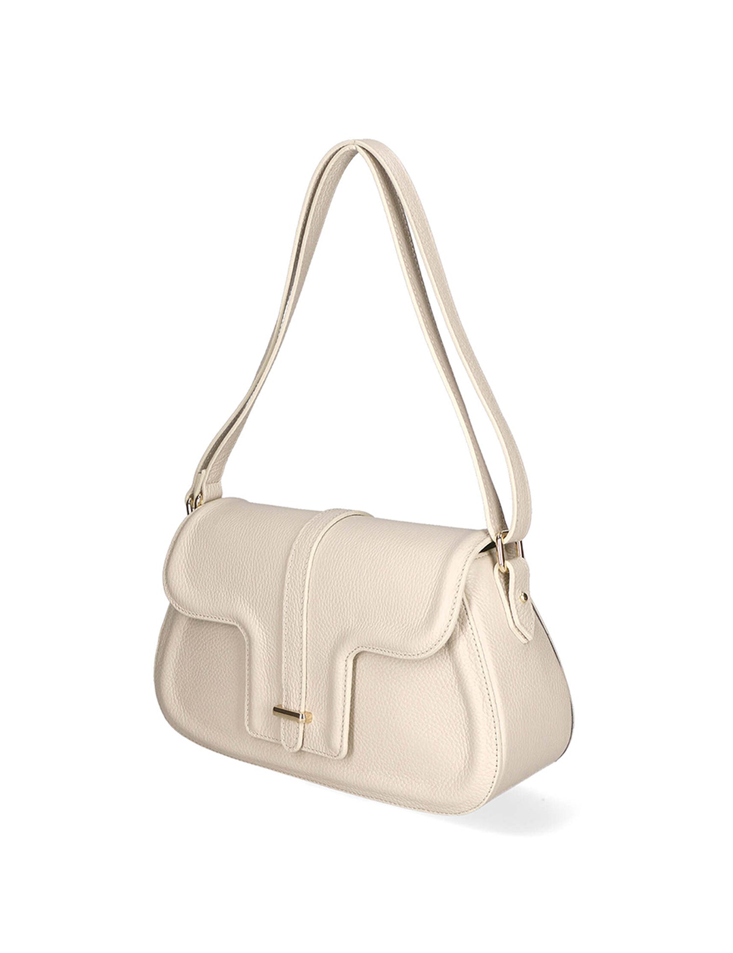 Alena Borsa a spalla da donna Vera pelle 04999-D37 LATTE MILK Gave Lux
