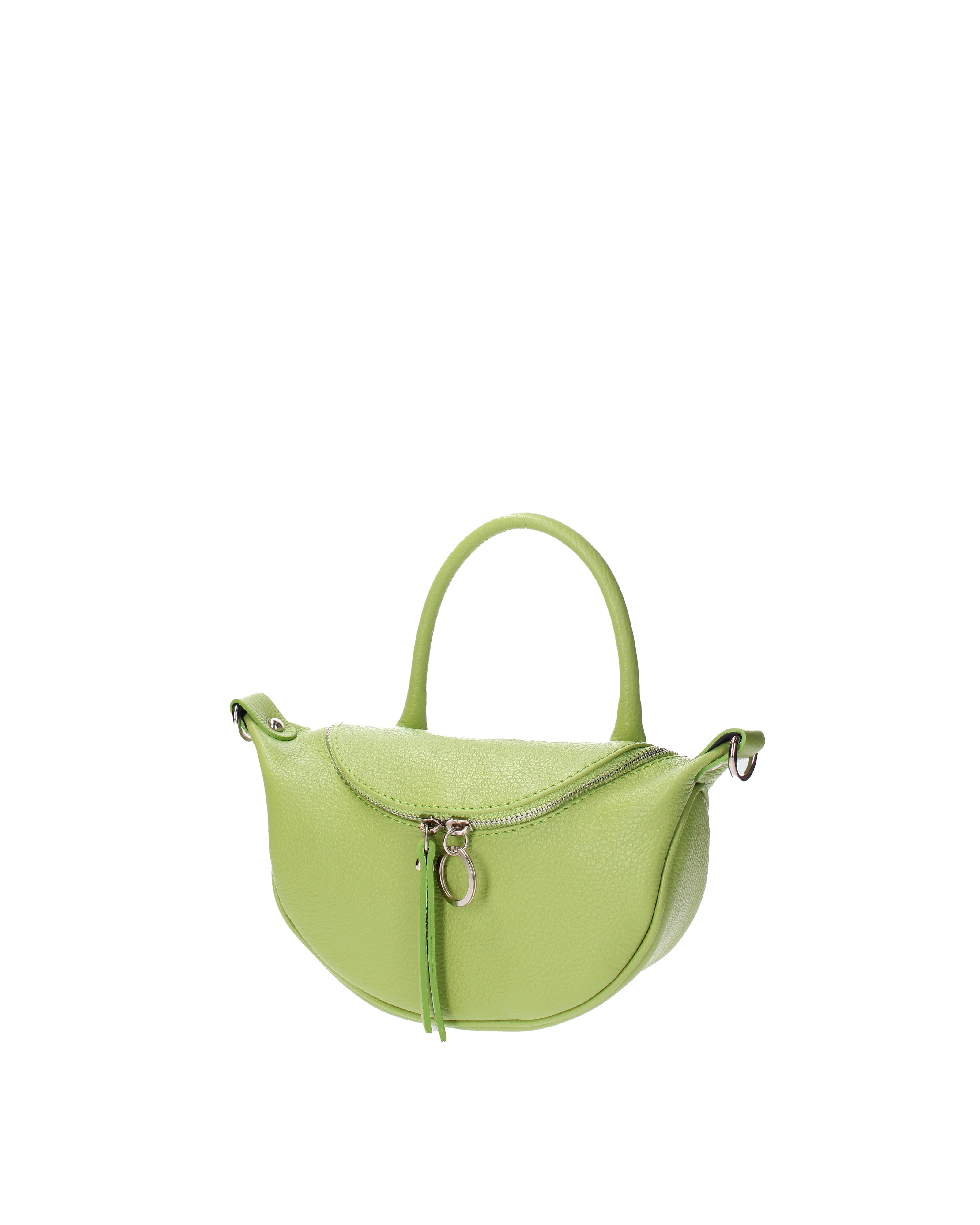 Mae Borsa a mano da donna Vera pelle 07142-D12 VERDE Viola Castellani