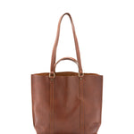 Borsa a spalla unisex in vera pelle Made in Italy 4610-MARRONE Alessia Firenze