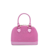 Borsa a mano da donna 100% Pvc FLAT XS BALL-AURORA PINK + OFF GOLD Marc Ellis