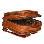 Zaino da uomo in vera pelle RFID HILB-3365-CUOIO Hill Burry