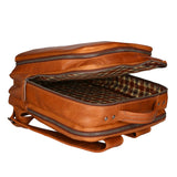Zaino da uomo in vera pelle RFID HILB-3365-CUOIO Hill Burry