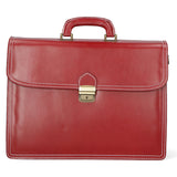 Cesare Borsa da lavoro uomo Vera pelle 7002-ROSSO Gave Lux