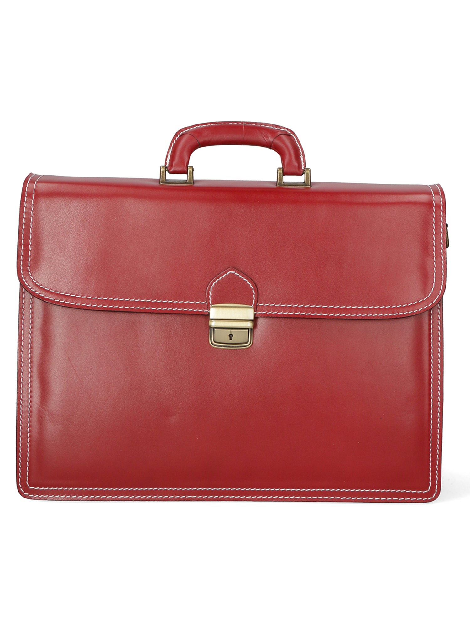 Cesare Borsa da lavoro uomo Vera pelle 7002-ROSSO Gave Lux