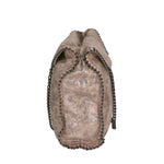 Willelmina Borsa a spalla da donna 100% PU Leather N-9606-TAUPE Gave Lux