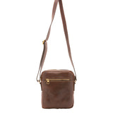 Borsa a tracolla uomo vera pelle Made in Italy 4313-TESTA DI MORO Alessia Firenze