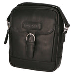Borsa a tracolla da uomo 100% vera pelle HILB-HT06-BLACK NERO Hill Burry