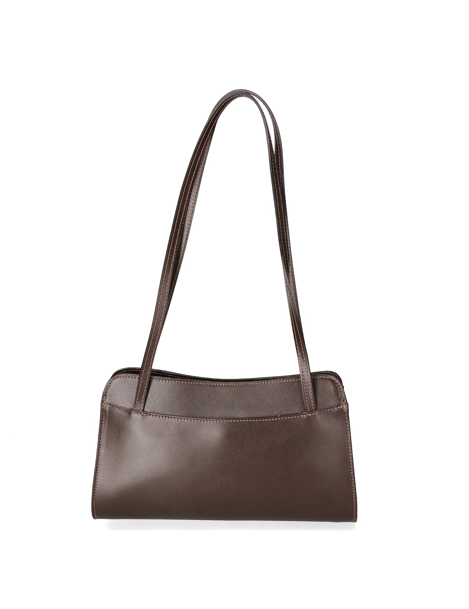Edera Chic Borsa a spalla da donna Vera pelle 9120-TMORO DARK BROWN Gave Lux