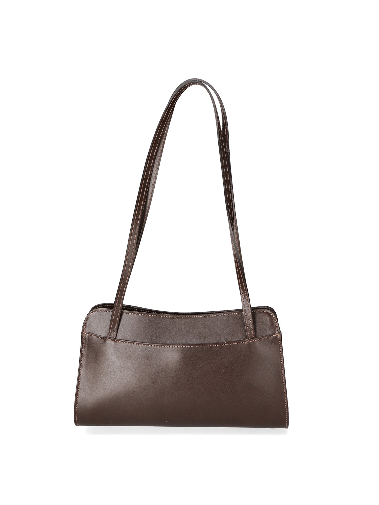 Edera Chic Borsa a spalla da donna Vera pelle 9120-TMORO DARK BROWN Gave Lux