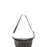 Borsa a spalla unisex in vera pelle 100% cotone 4603-NERO Alessia Firenze