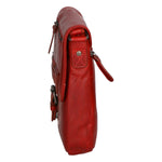 Borsa a tracolla da uomo Vera pelle HILB-6163-ROSSO Hill Burry