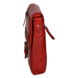 Borsa a tracolla da uomo Vera pelle HILB-6163-ROSSO Hill Burry