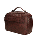 Vera Pelle 6542-BORDO BORDEUX Borsa a mano unisex Modello Avelon Gave Lux