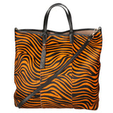Borsa a mano da donna Vera pelle MYB-8053-FW-ZEBRA ARANCIO My Best Bag
