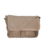 Clio Borsa a spalla da donna Vera pelle 5561-04 TAUPE Gave Lux