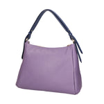 Vladimira Borsa a spalla da donna Vera pelle 06675-D87 VIOLET + D24 BLU Gave Lux