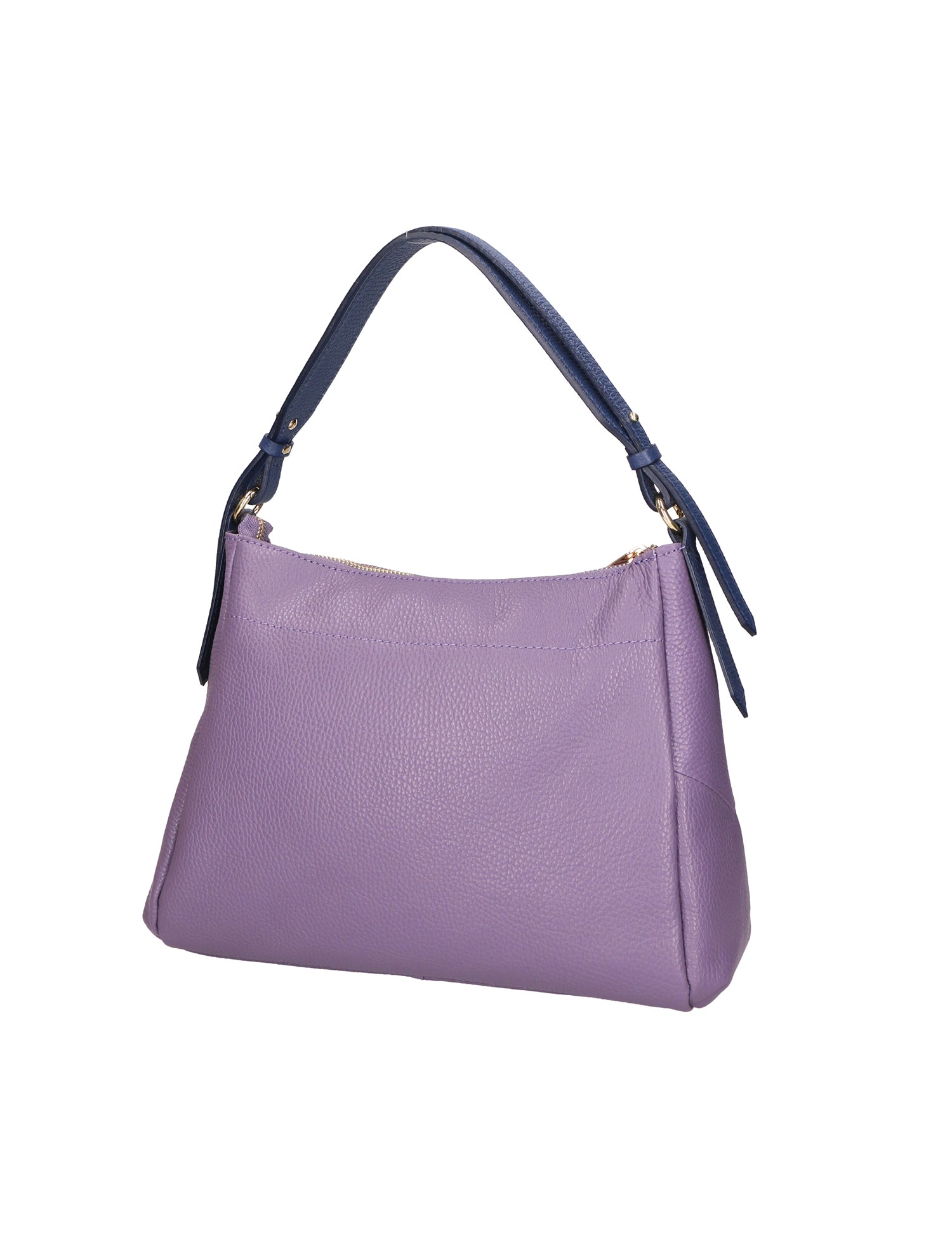 Vladimira Borsa a spalla da donna Vera pelle 06675-D87 VIOLET + D24 BLU Gave Lux