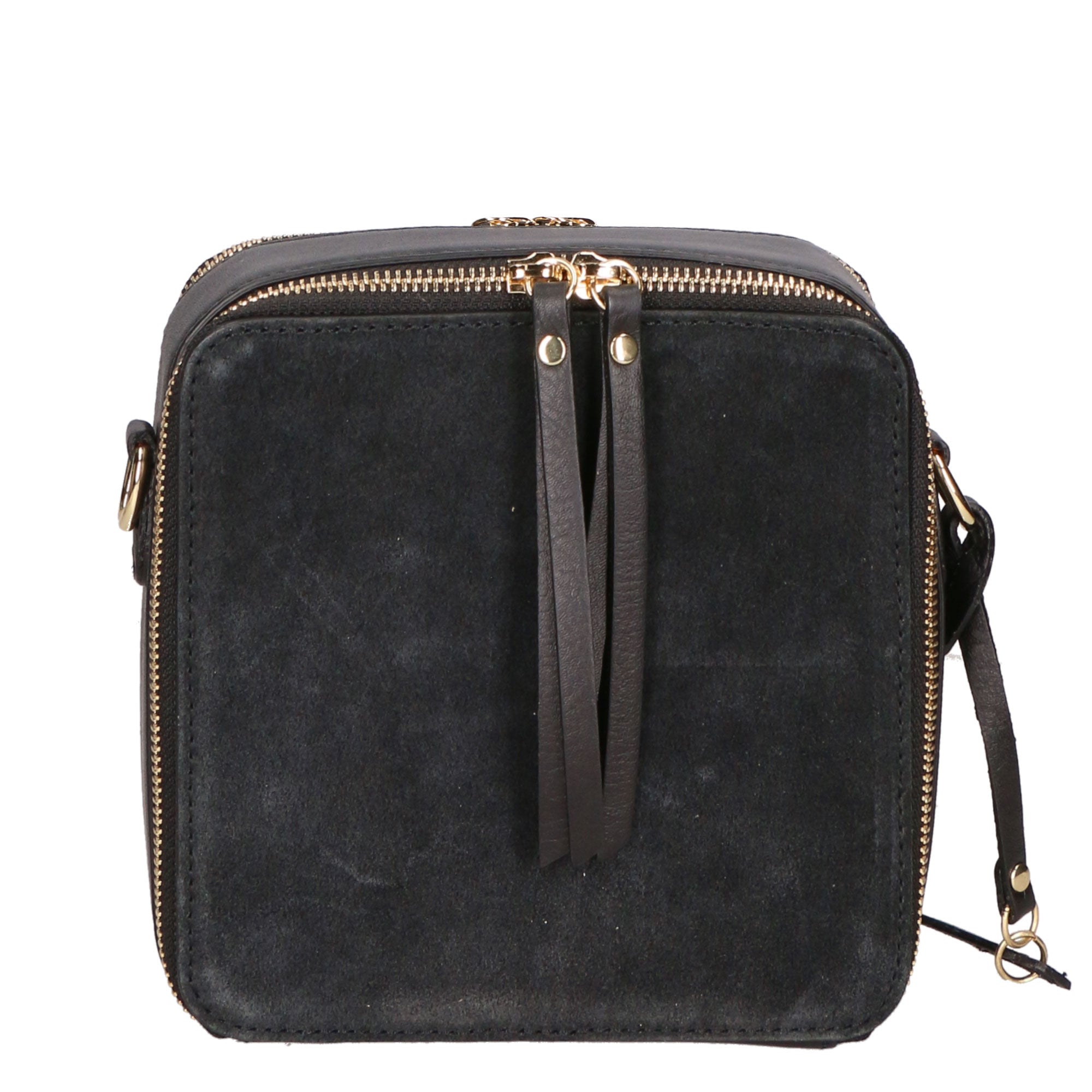 Borsa a tracolla da donna Vera pelle MYB-6020-FW-NERO My Best Bag