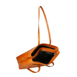 Flaviana Borsa a tracolla unisex Vera pelle 9117-NERO BLACK Gave Lux