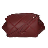 Borsa a tracolla da donna Vera pelle MYB-8043-FW-S34 BORDO My Best Bag