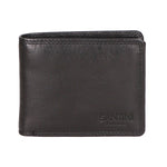 Portafoglio unisex vera pelle Made in Italy Vacchetta Ingrassata SN1828347-BLACK Santini Firenze