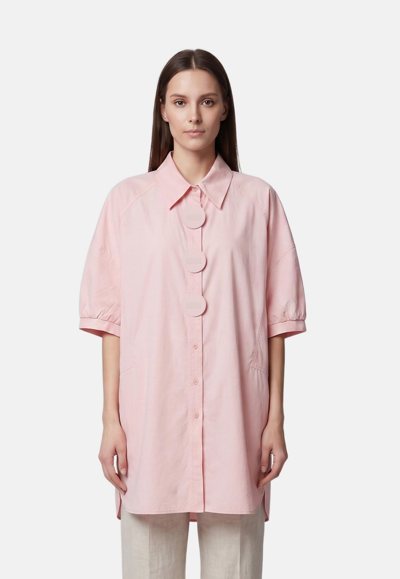 Vestito in Cotone Rosa