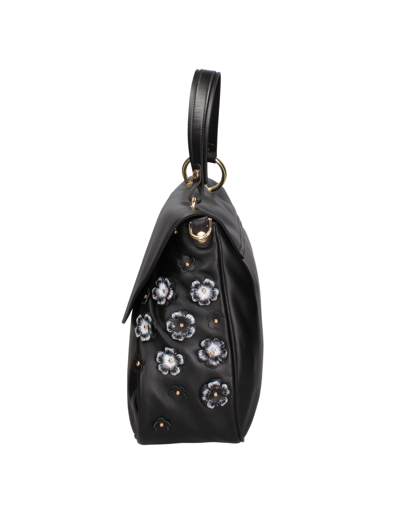 Zelia Ultra Borsa a mano da donna 100% pelle B17243-NERO Braccialini