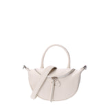 Mae Borsa a mano da donna Vera pelle 07142-D37 LATTE Viola Castellani