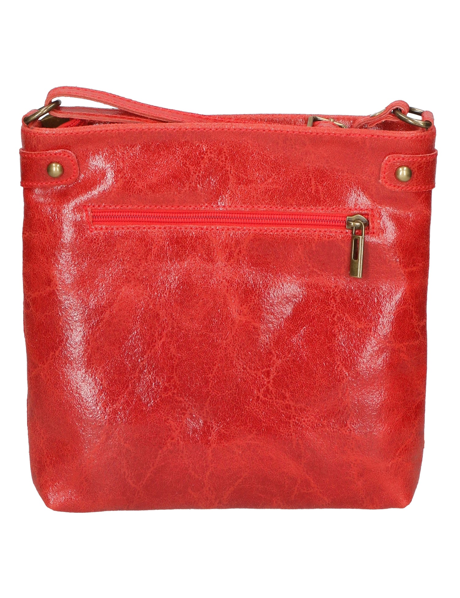 Carmen Borsa a tracolla da donna Vera pelle 10034-ROSSO Gave Lux