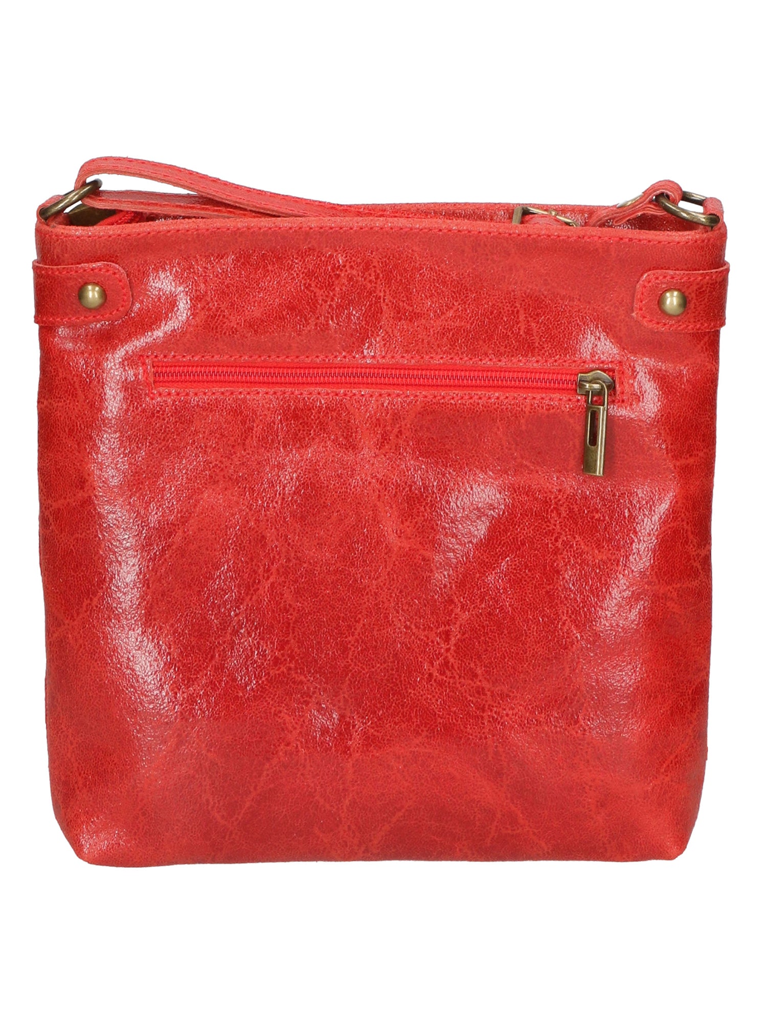 Carmen Borsa a tracolla da donna Vera pelle 10034-ROSSO Gave Lux