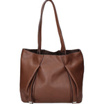 Iridea Borsa a spalla da donna 100% poliuretano B16261-MARRONE Braccialini
