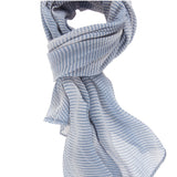 Silvana L2001-BLU JEANS Foulard unisex Cotone e Seta Gave Lux