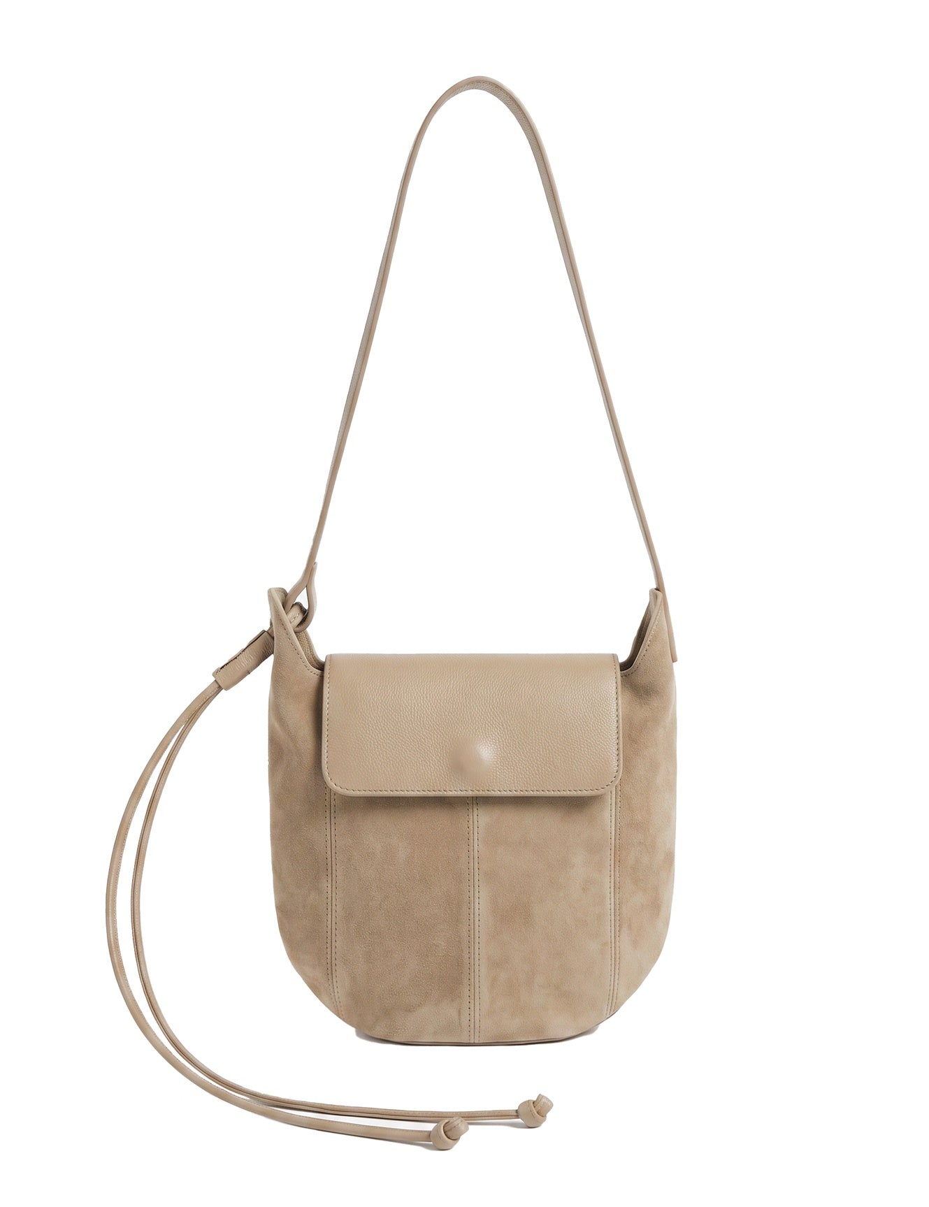 Borsa a Tracolla in Dollaro Leather Giallo