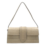 Alba Borsa a spalla da donna Vera pelle 04734-B37 BEIGE Gave Lux