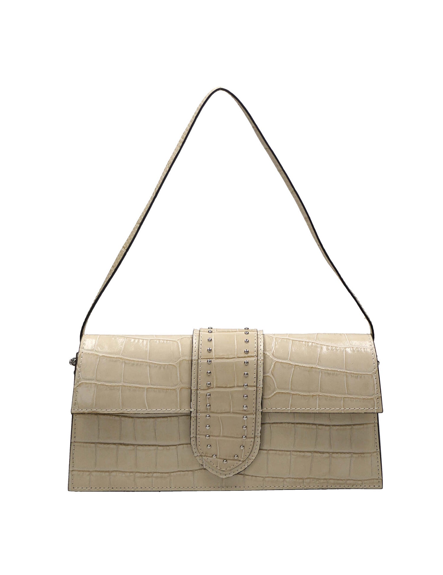 Alba Borsa a spalla da donna Vera pelle 04734-B37 BEIGE Gave Lux