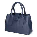 Alessandra Borsa a mano da donna Vera pelle 05000-D24 BLU BLUE Gave Lux