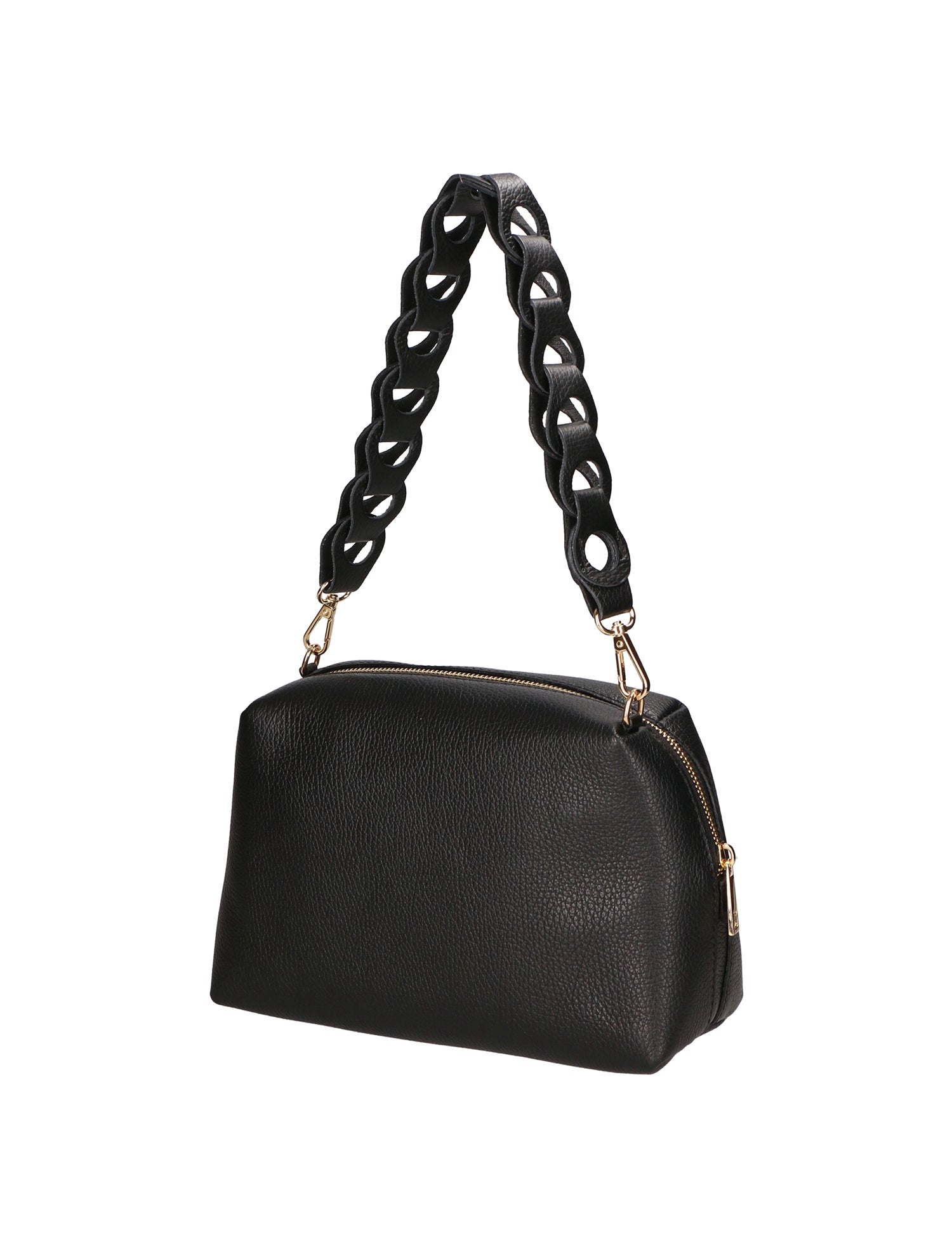 Livia Borsa a spalla da donna Vera pelle 06443-NERO Gave Lux