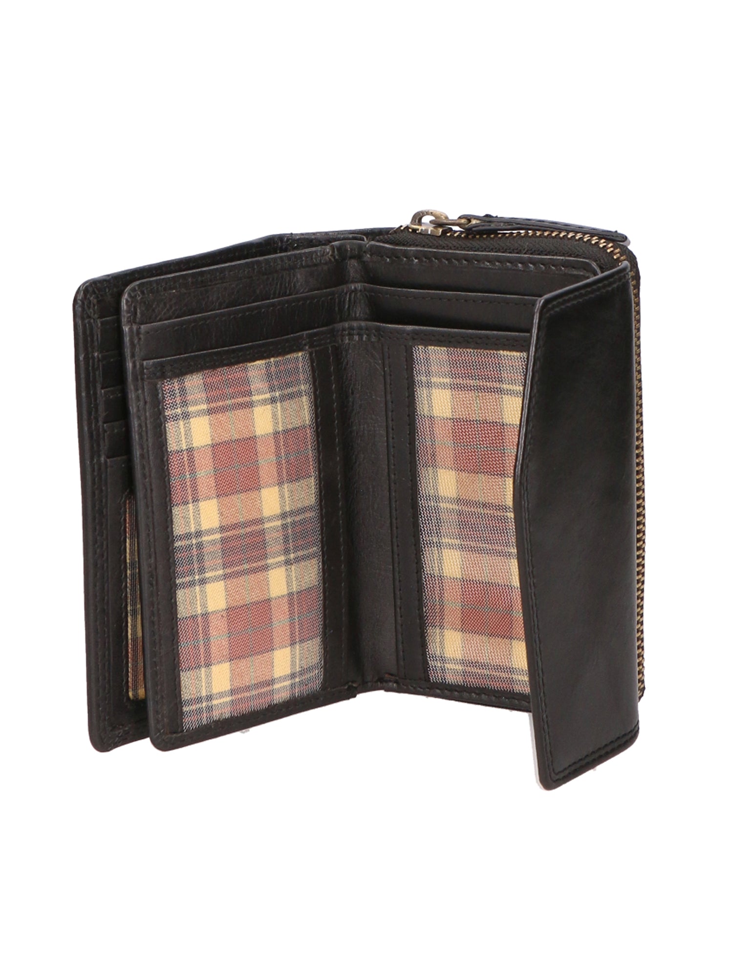 Portafoglio unisex in vera pelle Made in Italy SN2827847-BLACK Santini Firenze