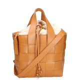 Borsa a mano da donna Vera pelle MYB-7055-SS-CUOIO+BEIGE My Best Bag