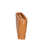 Borsa a tracolla da donna 100% vera pelle MYB-7057-SS-CUOIO+BEIGE My Best Bag