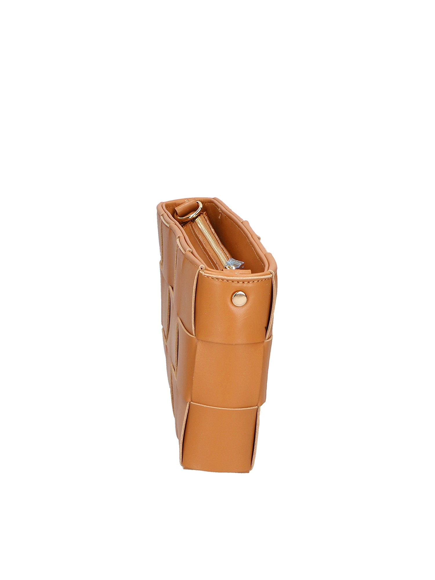 Borsa a tracolla da donna 100% vera pelle MYB-7057-SS-CUOIO+BEIGE My Best Bag