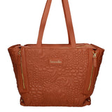 Valoria Pro Borsa a spalla da donna 100% poliuretano B16890GR-MARRONE Braccialini