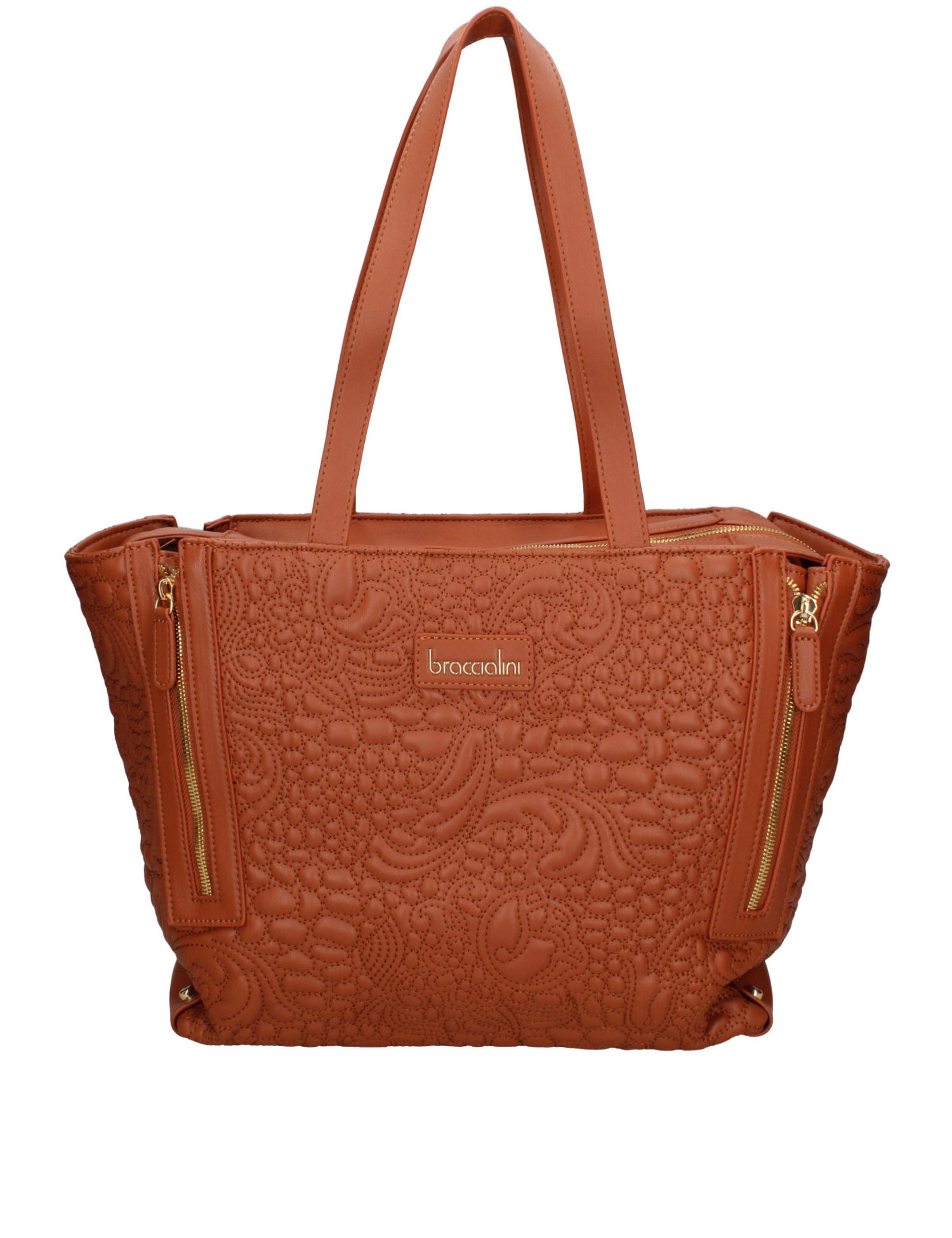 Valoria Pro Borsa a spalla da donna 100% poliuretano B16890GR-MARRONE Braccialini