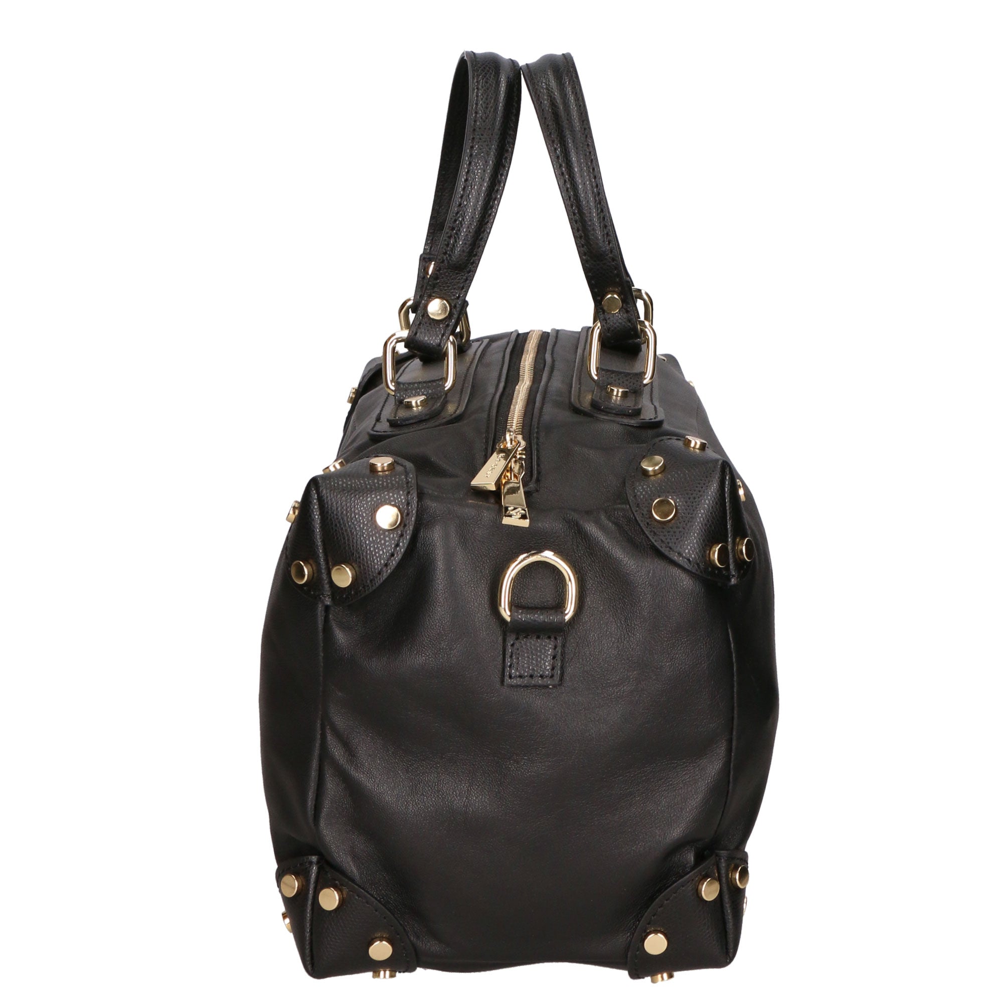 Borsa a mano da donna 100% pelle artigianale MYB-6012-FW-NERO+P636 NERO My Best Bag