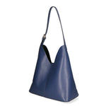 Lucetta Borsa a spalla da donna Vera pelle 04513-BLU JEANS D24 Gave Lux