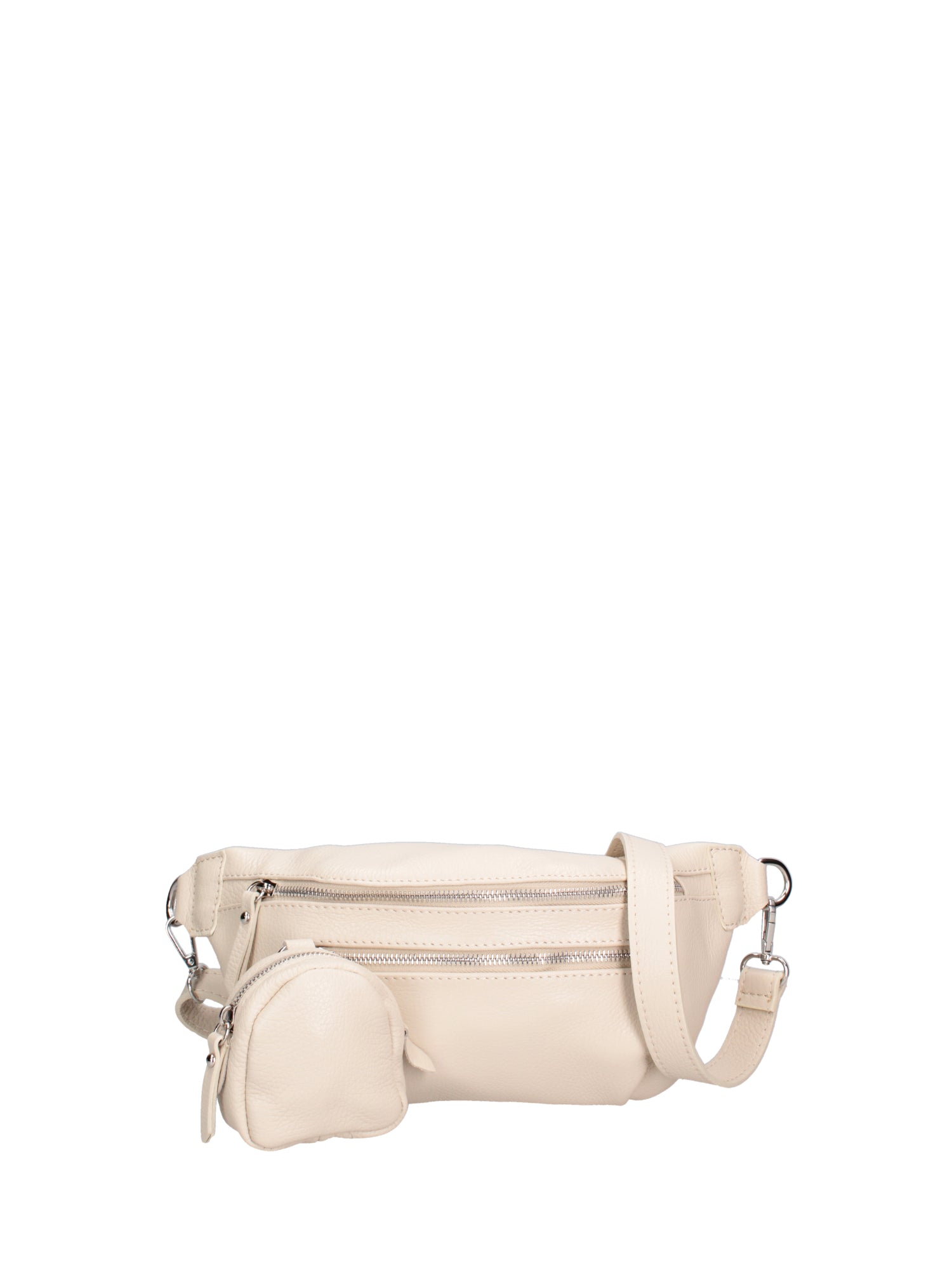 Marsupio da donna in vera pelle 100% pelle 07240-D37 LATTE Roberta Rossi