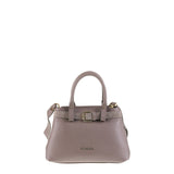 Borsa a Mano in Vera Pelle Taupe Pierre Cardin