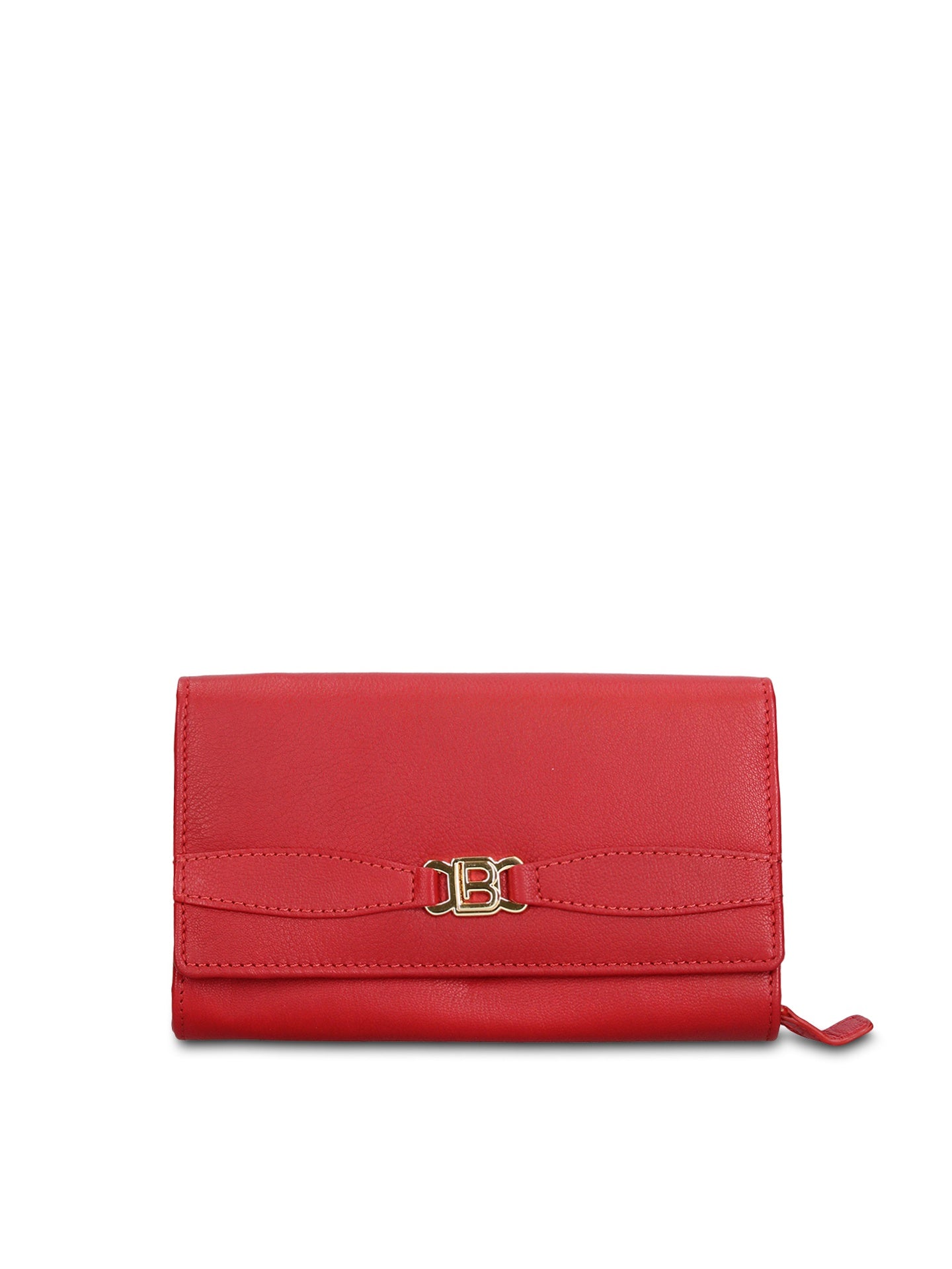 Portafoglio in Vera Pelle Rosso