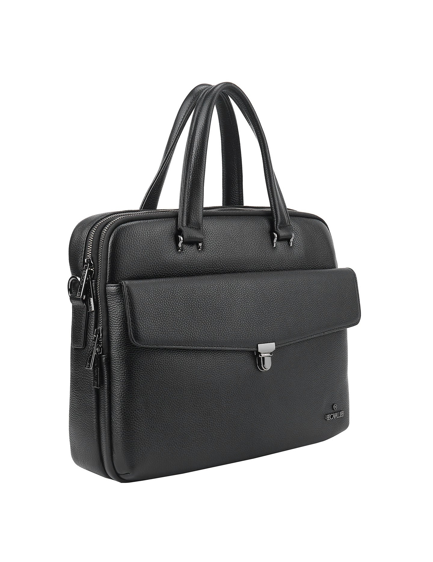 Borsa a Mano in Vera Pelle Nero